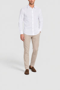 Woven linen shirt - White