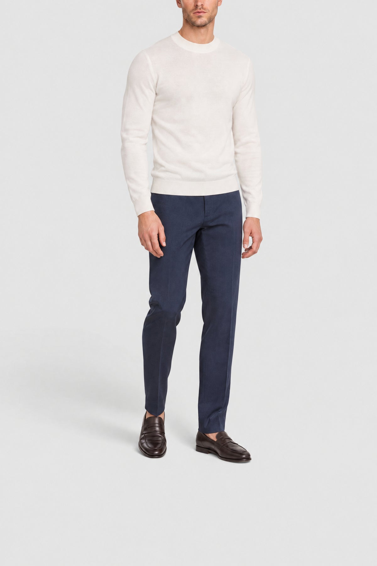 Wool suit trousers - Blue