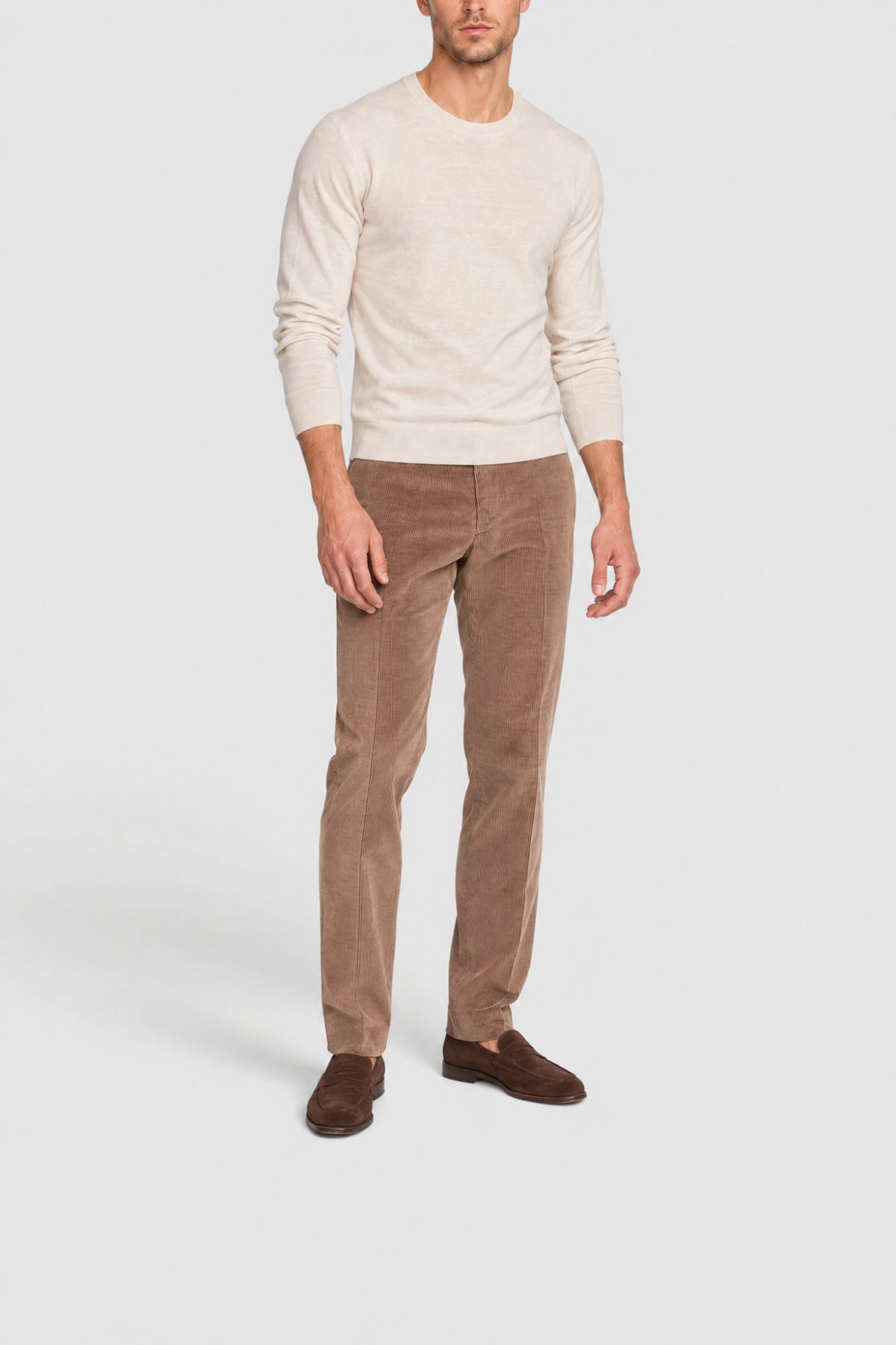Corduroy suit trousers - Orange