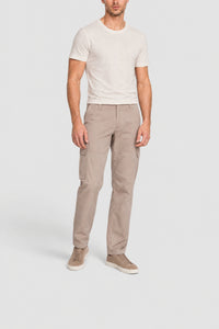 Pantalon cargo à taille haute - Pale Camel