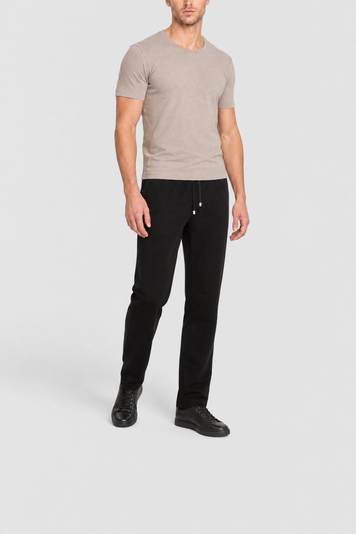 Pantalon de survêtement à cordon de serrage - Noir