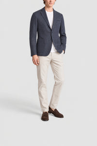 London double-breasted cashmere jacket - Blue