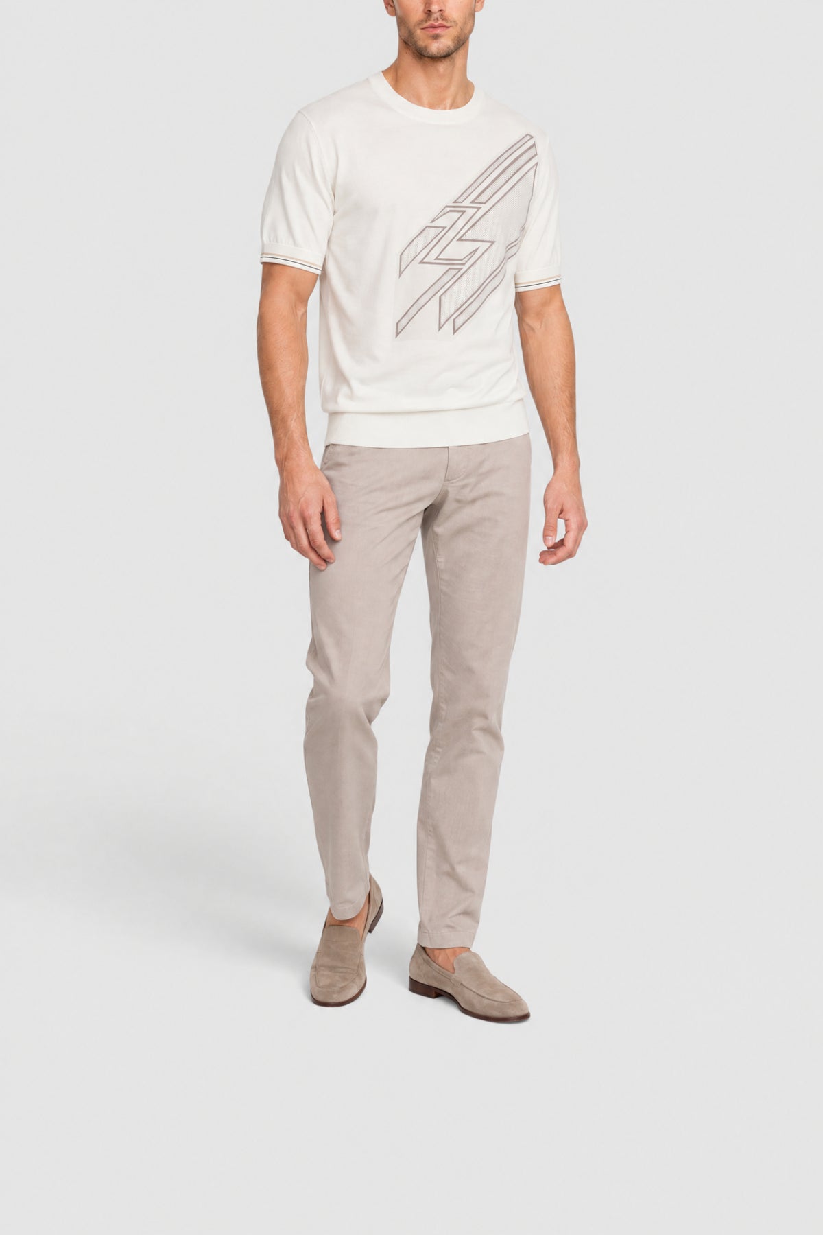 T-shirt with contrasting details - White