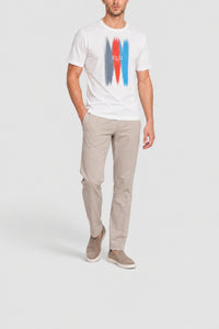 T-shirt à logo et col rond - Gris