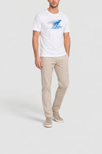 Round-neck T-shirt with logo - Blue