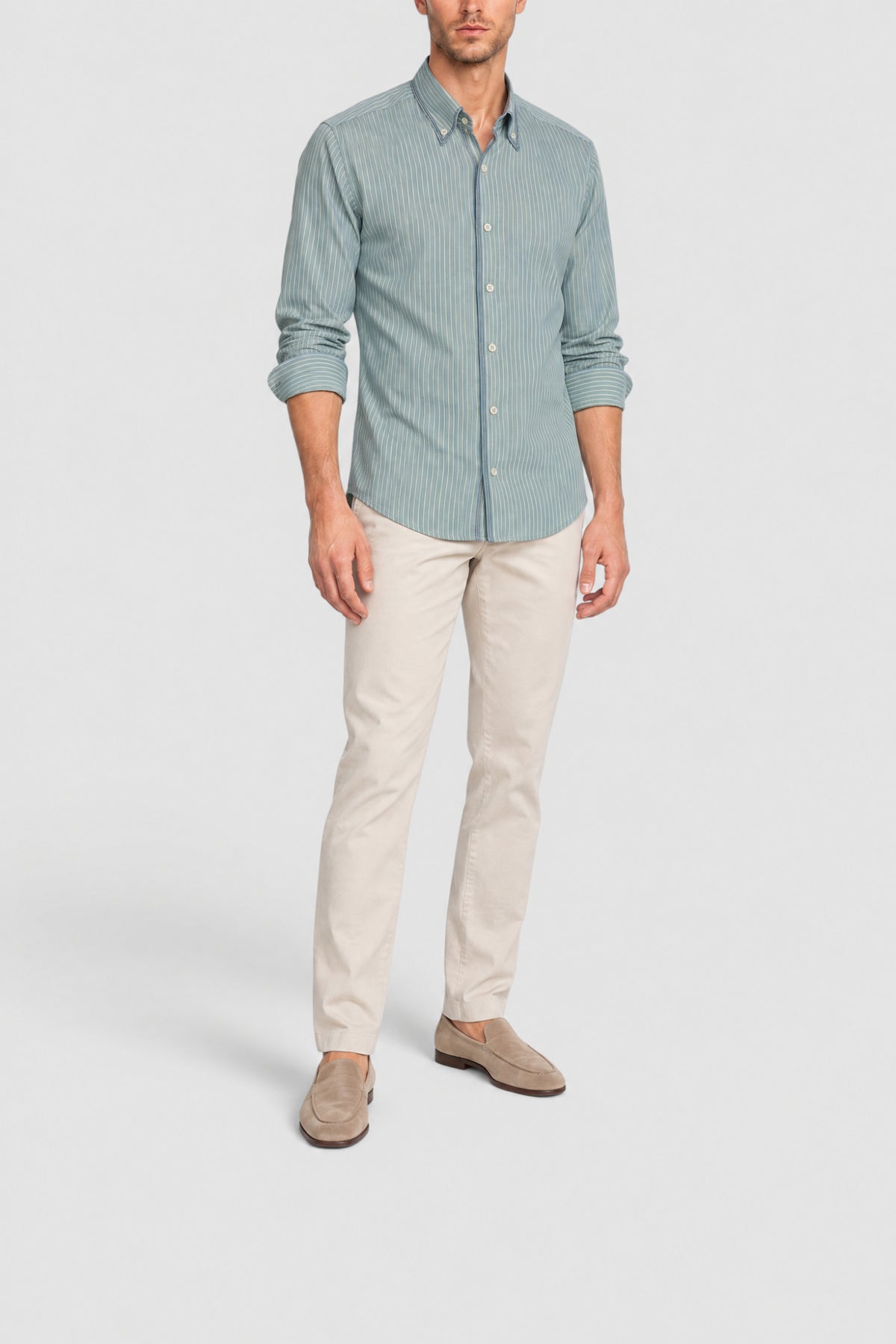 Chemise à rayures - Bleu