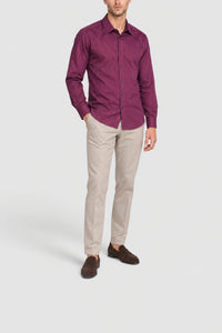Striped shirt with diamond pattern - Purple
