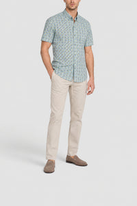 Chemise à motifs géométriques - Multicolore