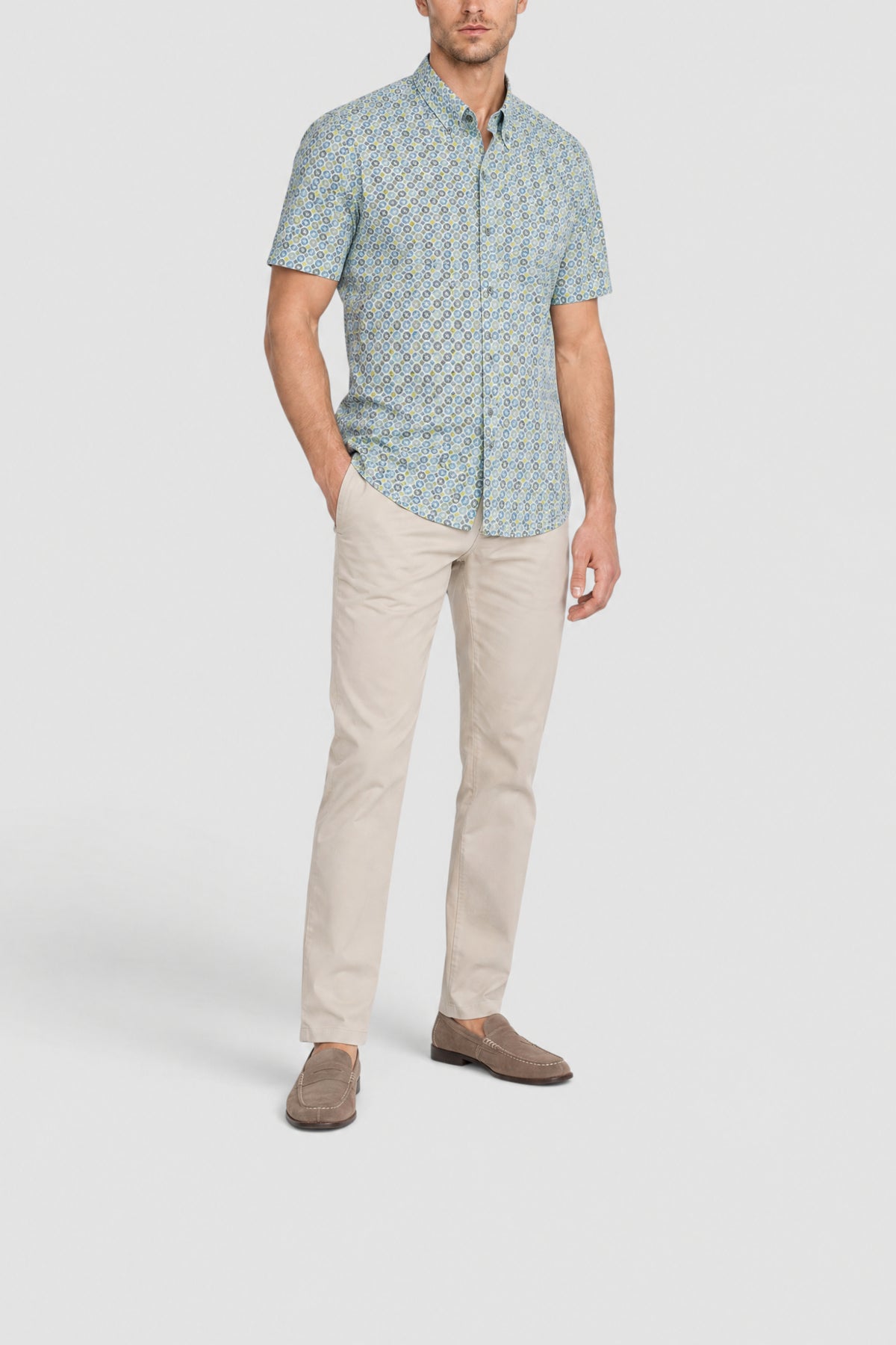 Chemise à motifs géométriques - Multicolore