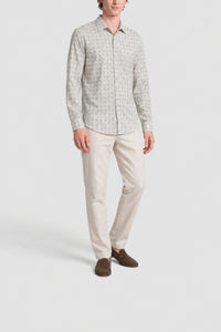 Chemise imprimée à manches longues - Multicolore