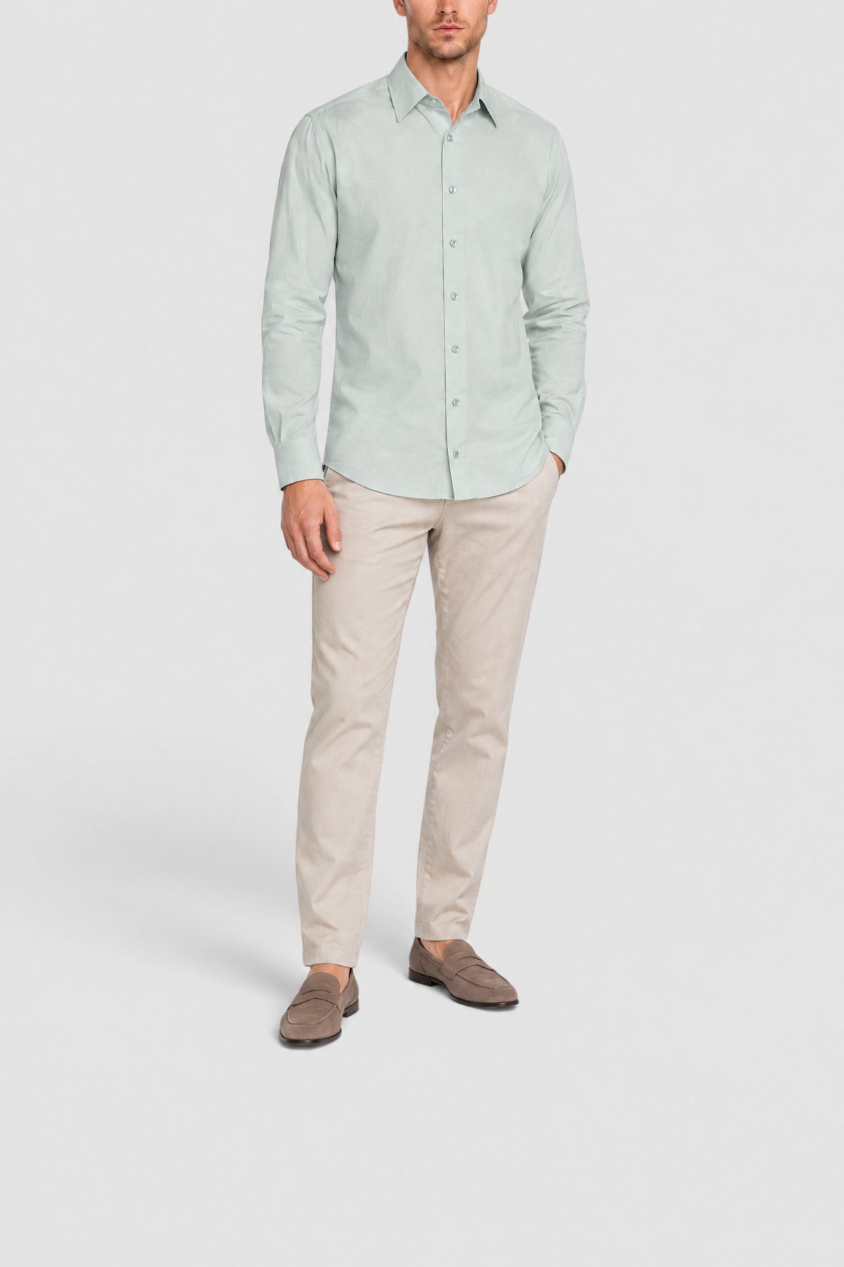 Chemise à surpiqûres - White