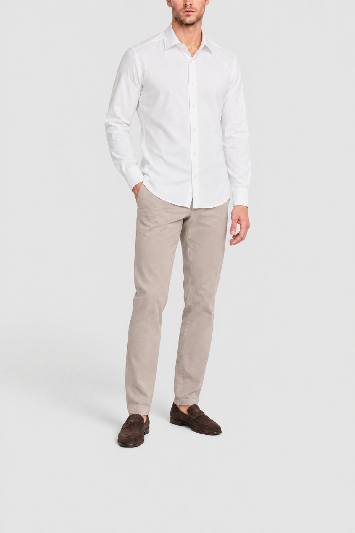 Long-sleeved shirt - White