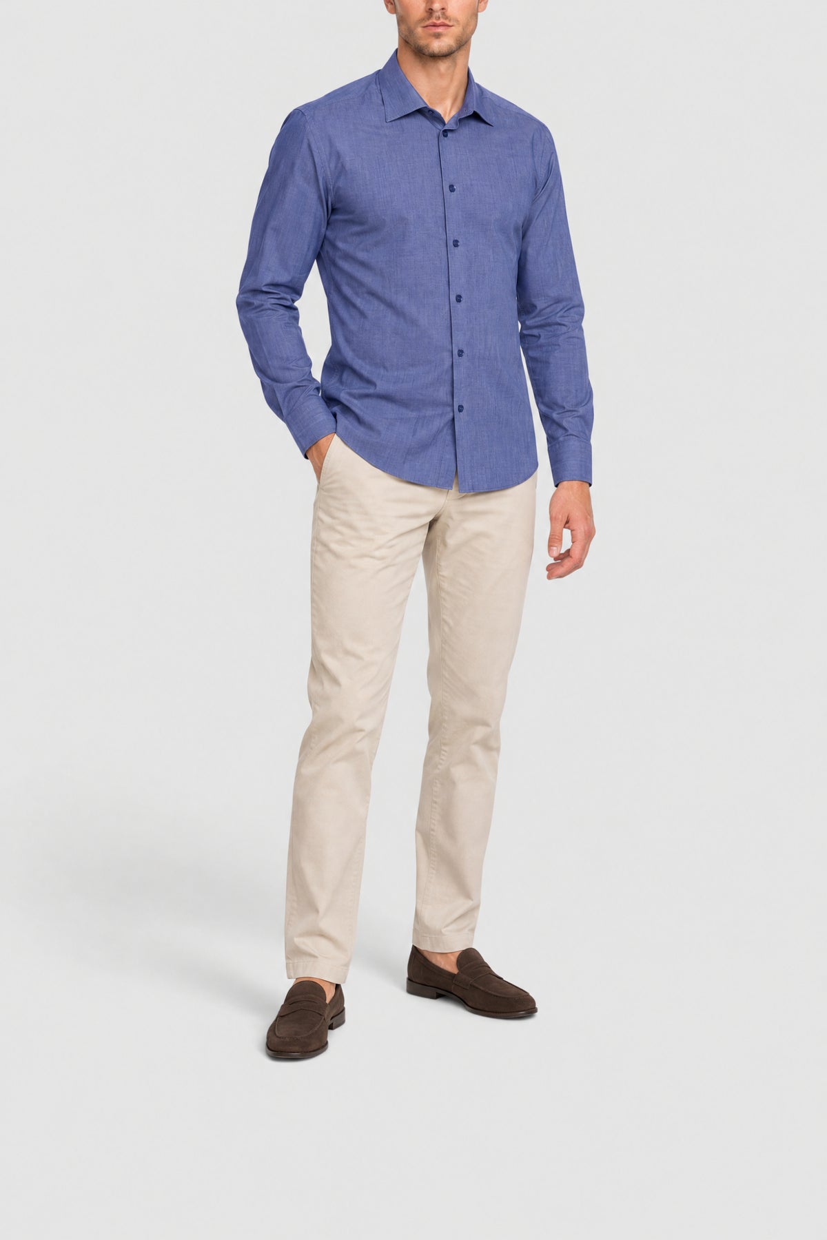 Long-sleeved shirt - Blue