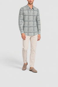 Contrast-striped shirt - Grey