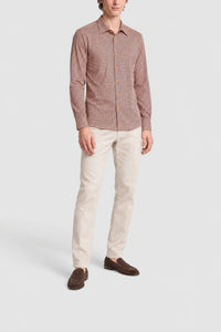 Chemise à motifs bicolores - Orange