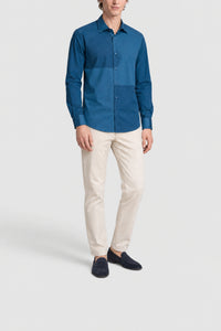 Faded-print shirt - Blue