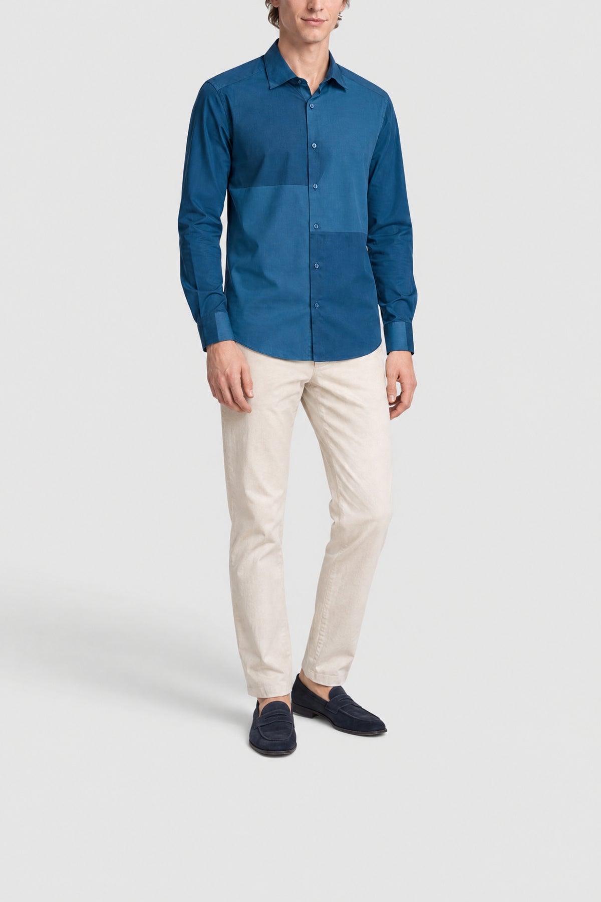 Faded-print shirt - Blue