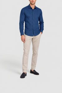 Shirt with bow pattern - Blue
