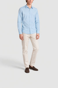 Chemise à boutons avec logo - Bleu