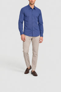 Chemise manches longues - Bleu