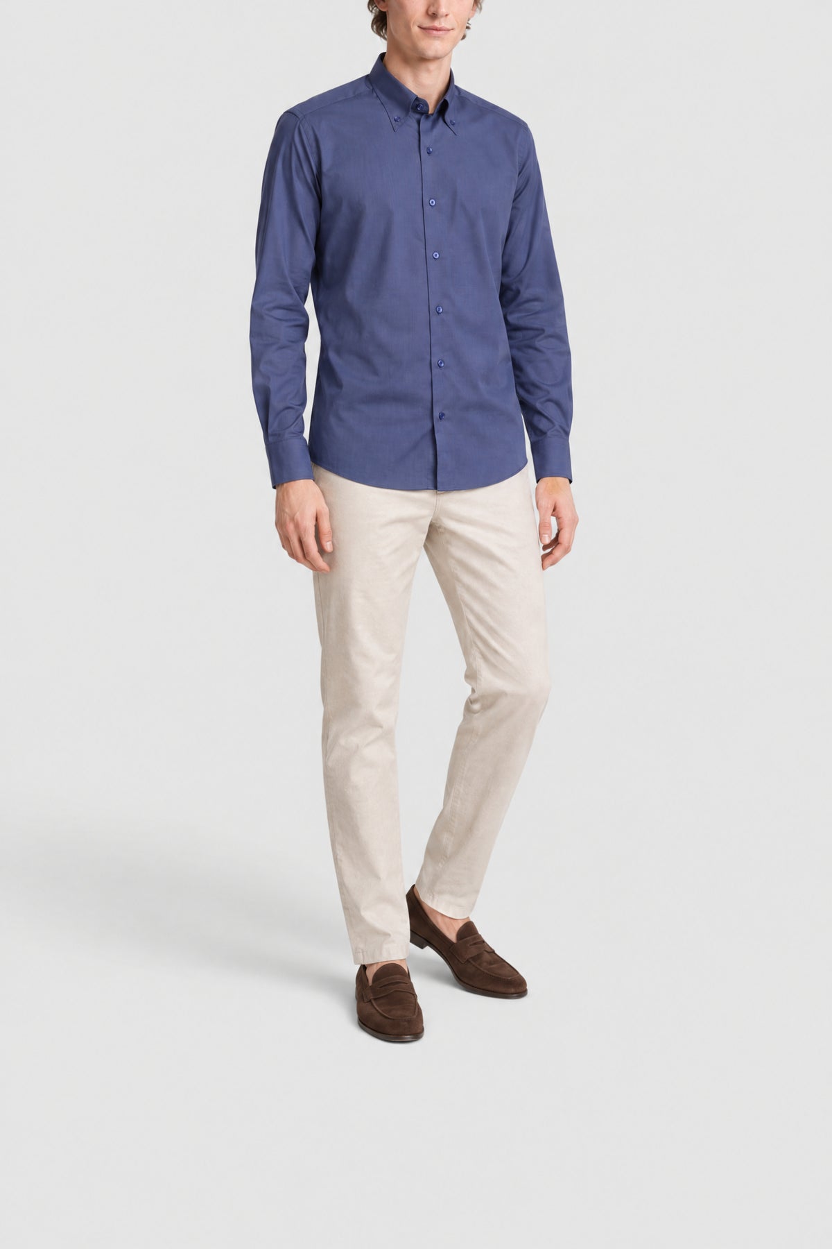 Cashmere and silk blend shirt - Blue