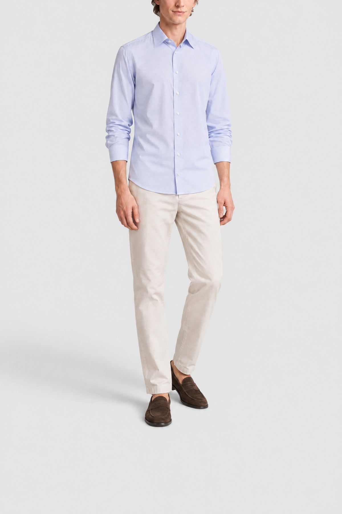 Chemise à motif gingham - Light Blue