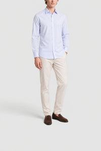 Chemise à rayures fines - Bleu