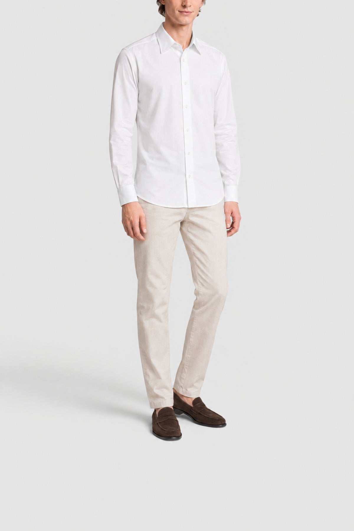 Chemise à manches longues - Blanc