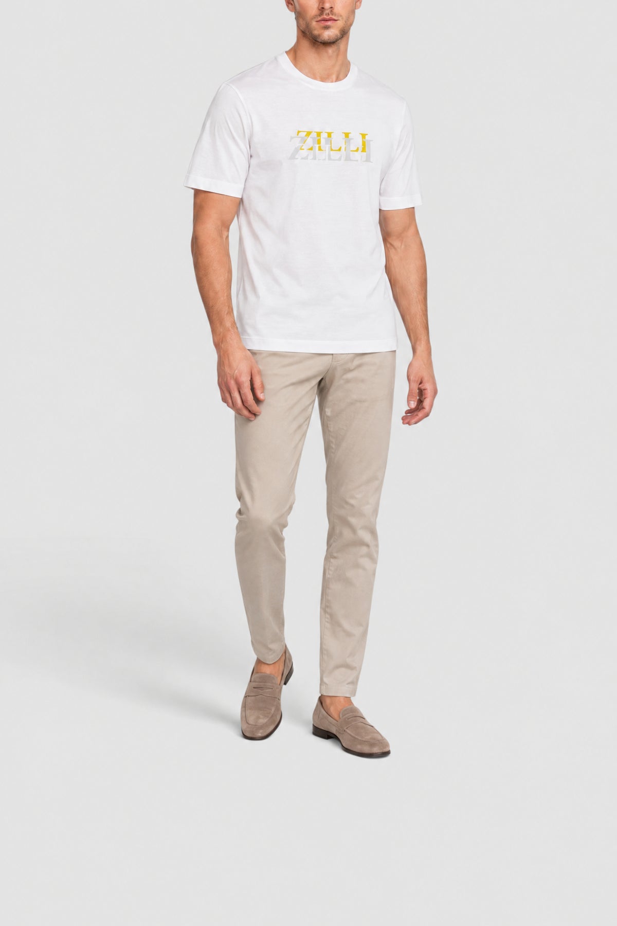 T-shirt with printed logo - White