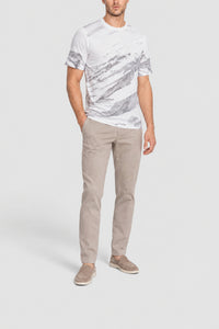 Printed crew-neck T-shirt - Grey