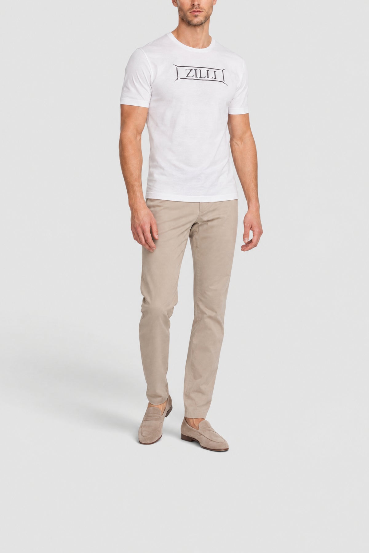 T-shirt à logo brodé - Blanc