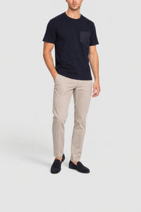 T-shirt à col rond et manches courtes - Dark Navy