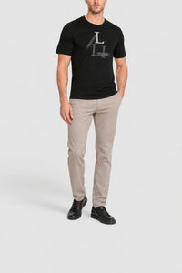 Short-sleeved printed T-shirt - Black
