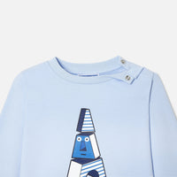 34 QTY / BLEU CLAIR  PAP SWEAT LIANE