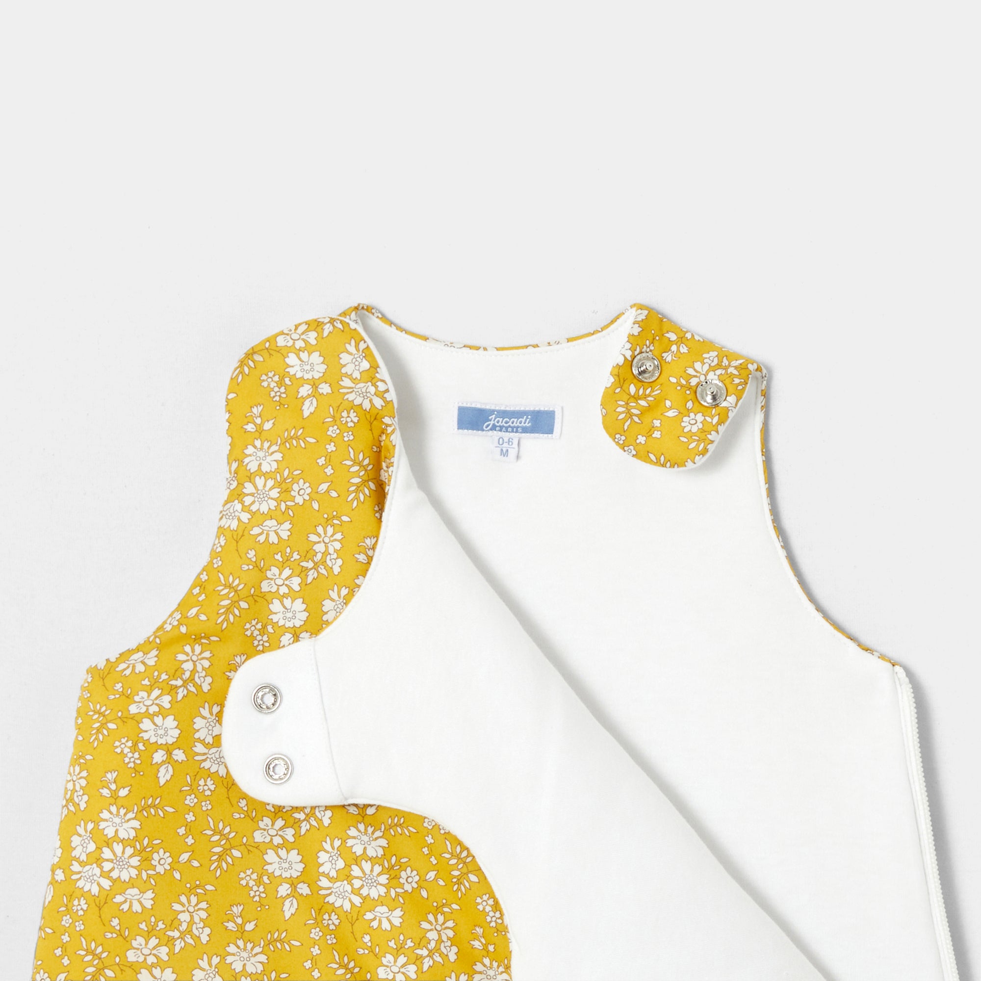 95 QTY / JAUNE/BLANC PUERICULTURE LINGE DE LIT GIGOTEUSE 0-6M LIBERTY PETITE BALADE