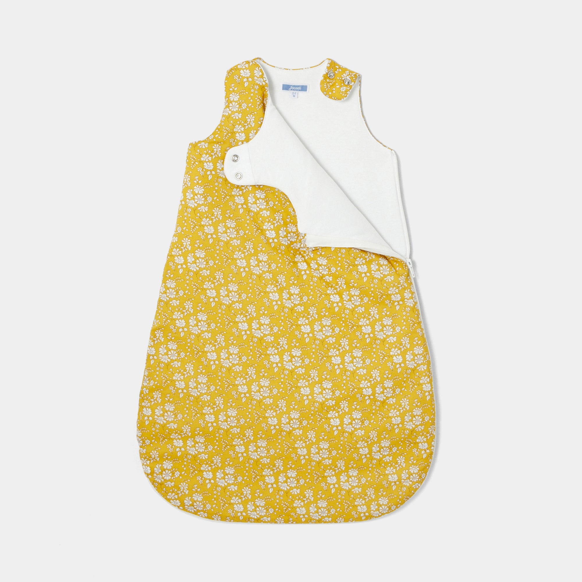95 QTY / JAUNE/BLANC PUERICULTURE LINGE DE LIT GIGOTEUSE 0-6M LIBERTY PETITE BALADE