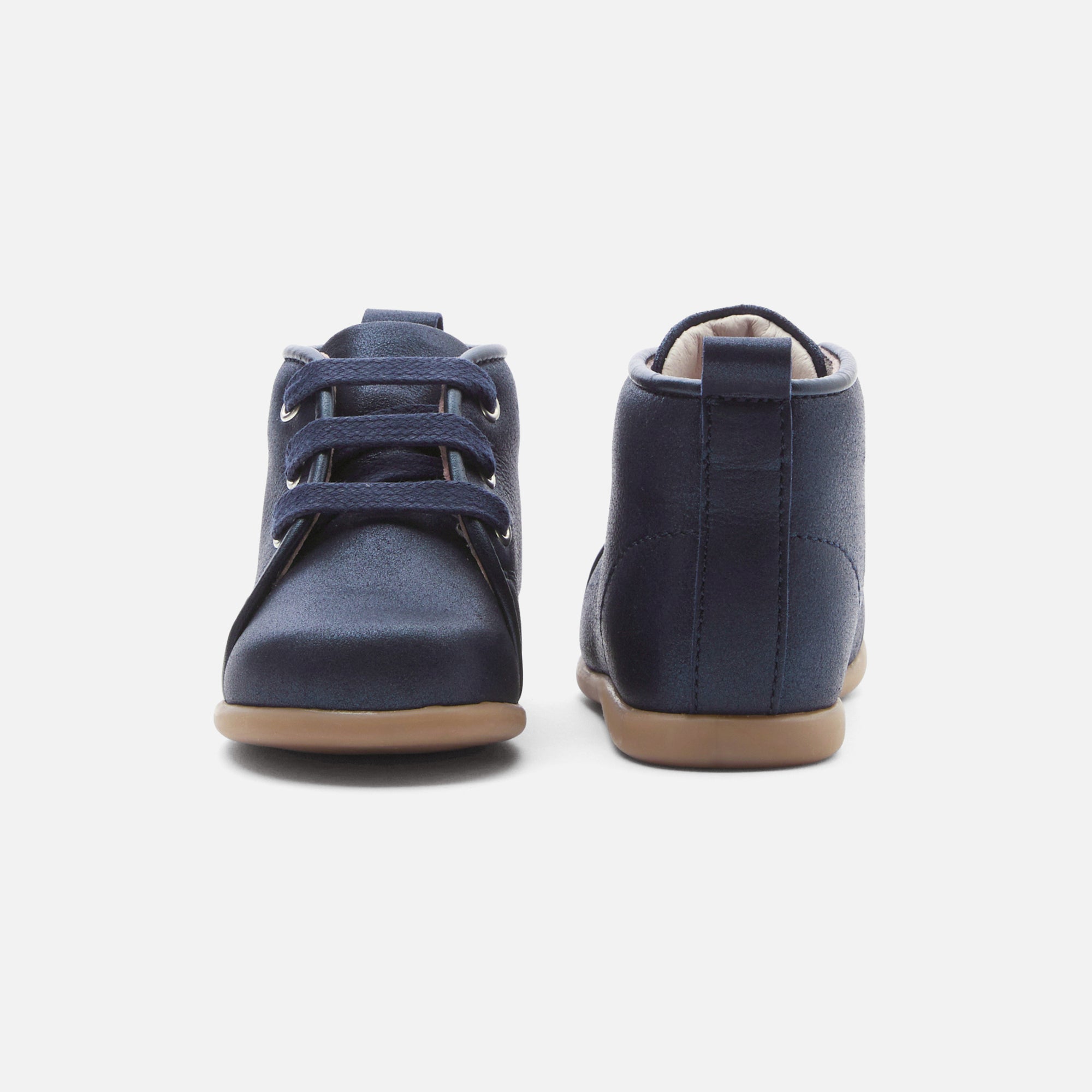3 QTY / MARINE JACADI CHAUSSURES CUIR TICKETTE