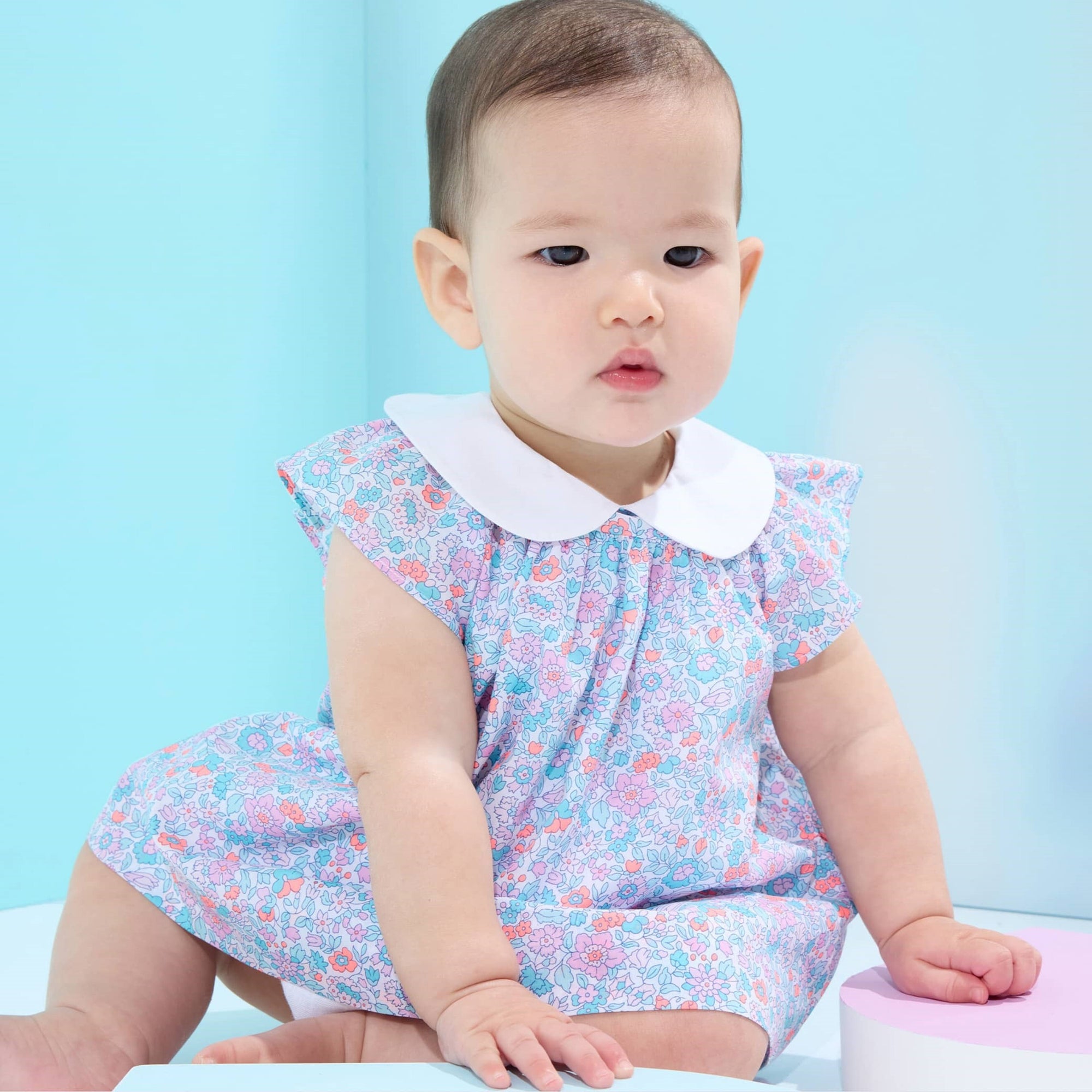 1 QTY / BLANC/MULTICO PAP ROBE CORA