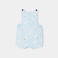 939 QTY / BLEU/MULTICO PAP COMBINAISON/ BLOOMER CAPUCIN