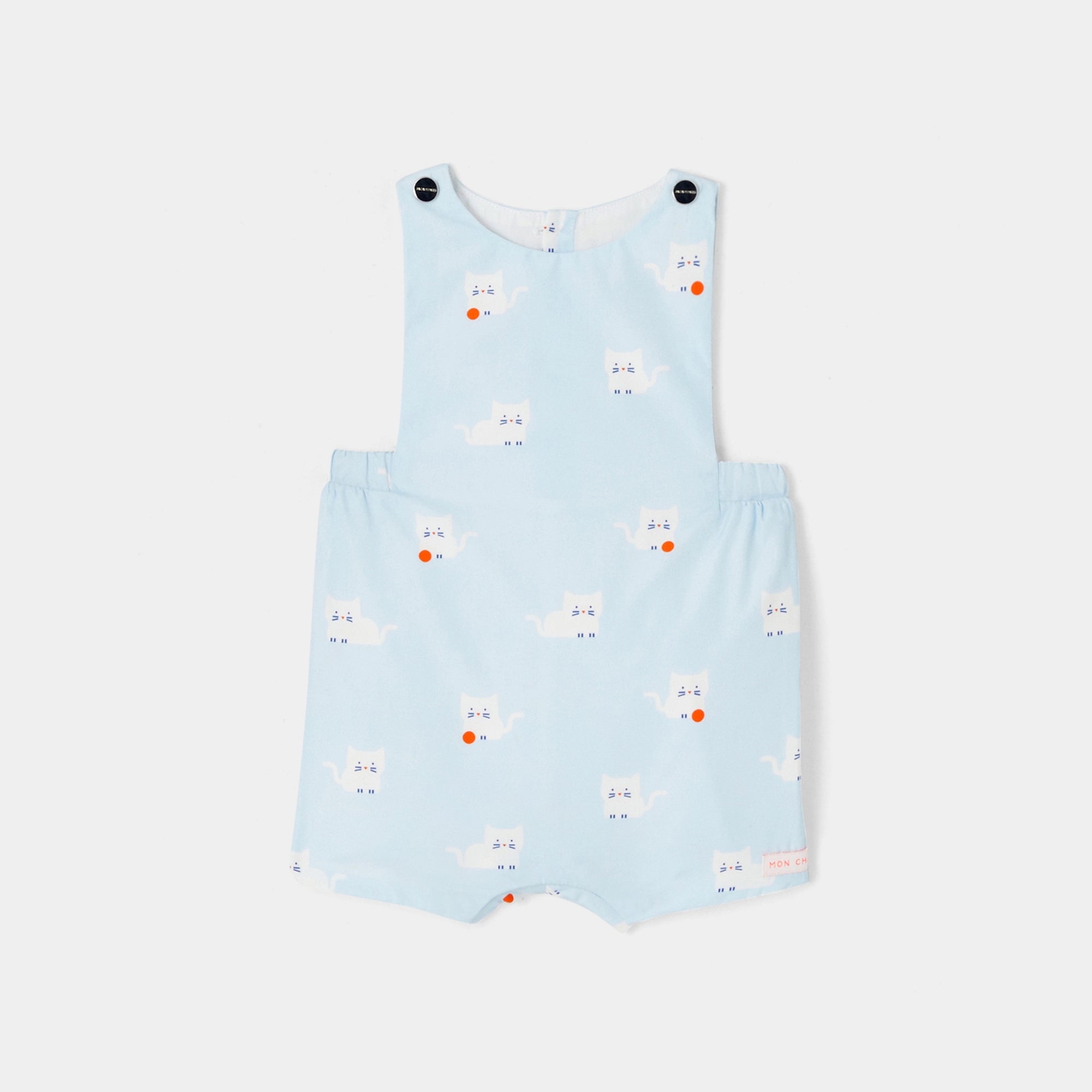 939 QTY / BLEU/MULTICO PAP COMBINAISON/ BLOOMER CAPUCIN