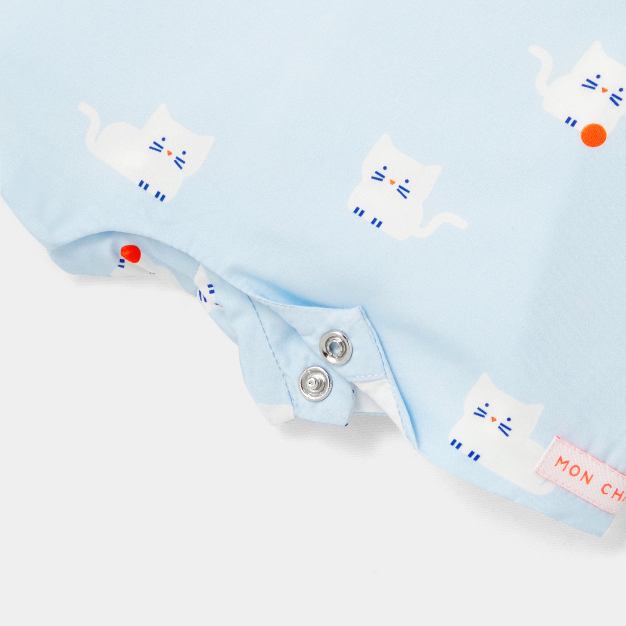 939 QTY / BLEU/MULTICO PAP COMBINAISON/ BLOOMER CAPUCIN