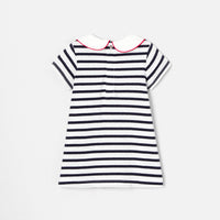 0 QTY / BLANC/MARINE PAP ROBE BIBA