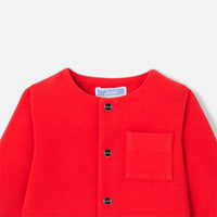 93 QTY / ROUGE JACADI PAP GILET / CARDIGAN COLA