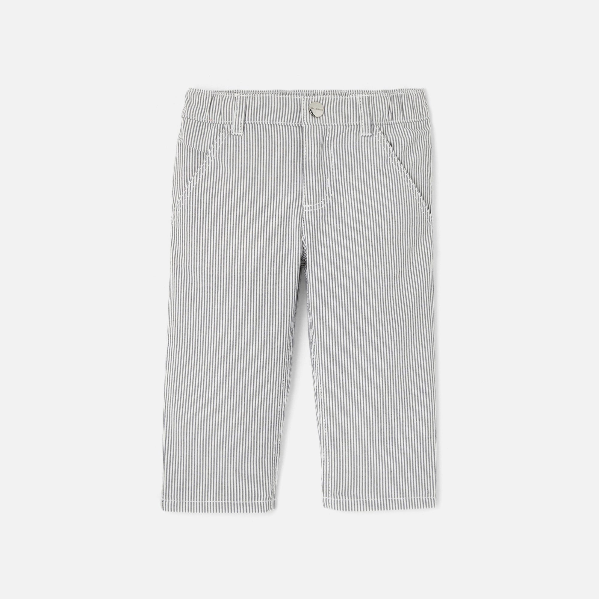 0 QTY / BLANC/GRIS PAP PANTALON CIKOLA