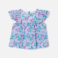 1 QTY / BLANC/MULTICO PAP TUNIQUE / BLOUSE CHOUPINETTE