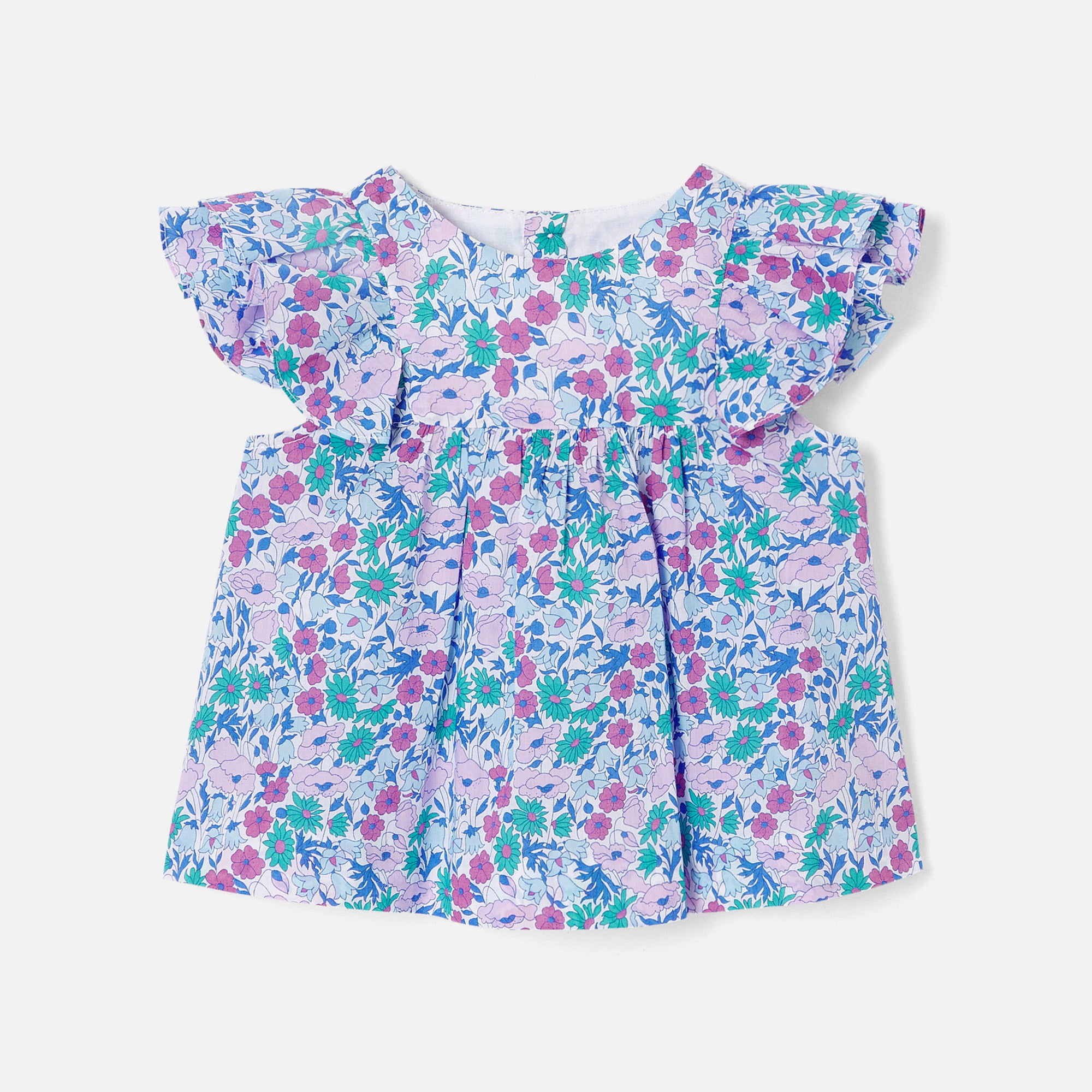 1 QTY / BLANC/MULTICO PAP TUNIQUE / BLOUSE CHOUPINETTE