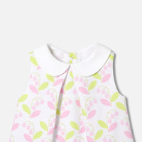 52 QTY / BLANC/MULTICO PAP ROBE CASTILLE