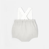 1 QTY / BLANC/GRIS PAP COMBINAISON/ BLOOMER CHATEAU