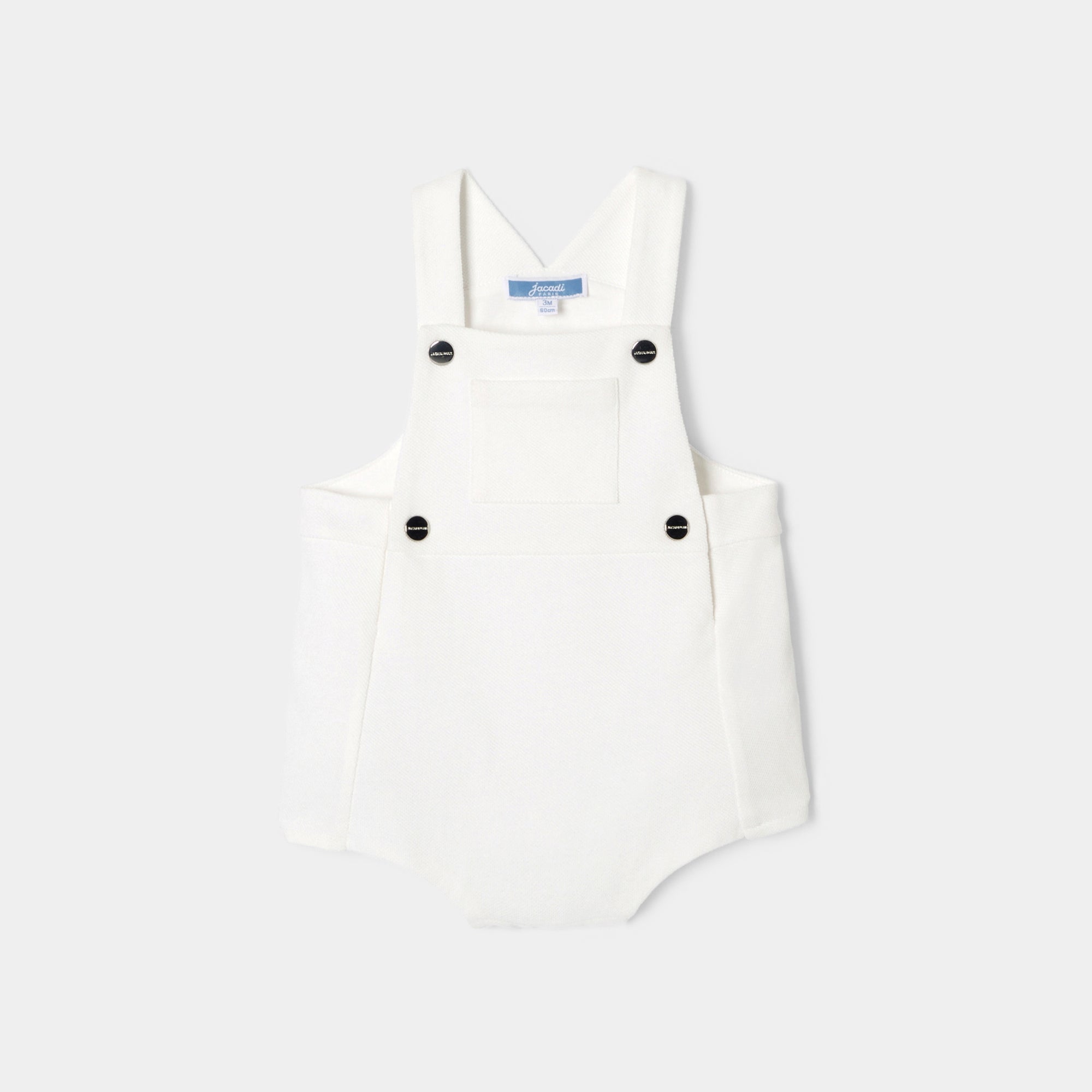 2 QTY / BLANC JACADI PAP COMBINAISON/ BLOOMER CYMBALE