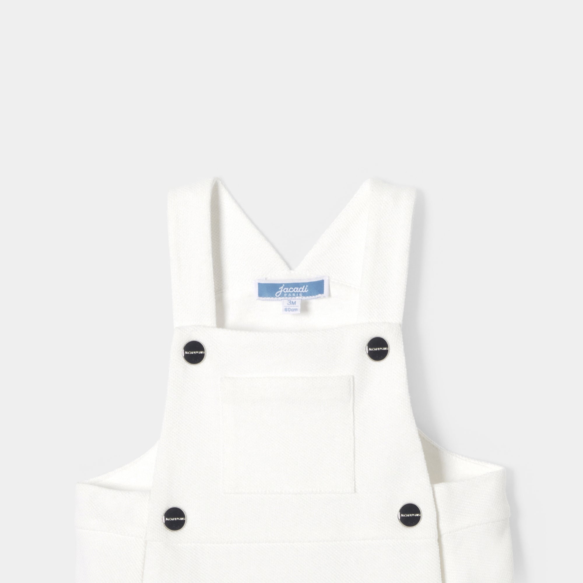 2 QTY / BLANC JACADI PAP COMBINAISON/ BLOOMER CYMBALE